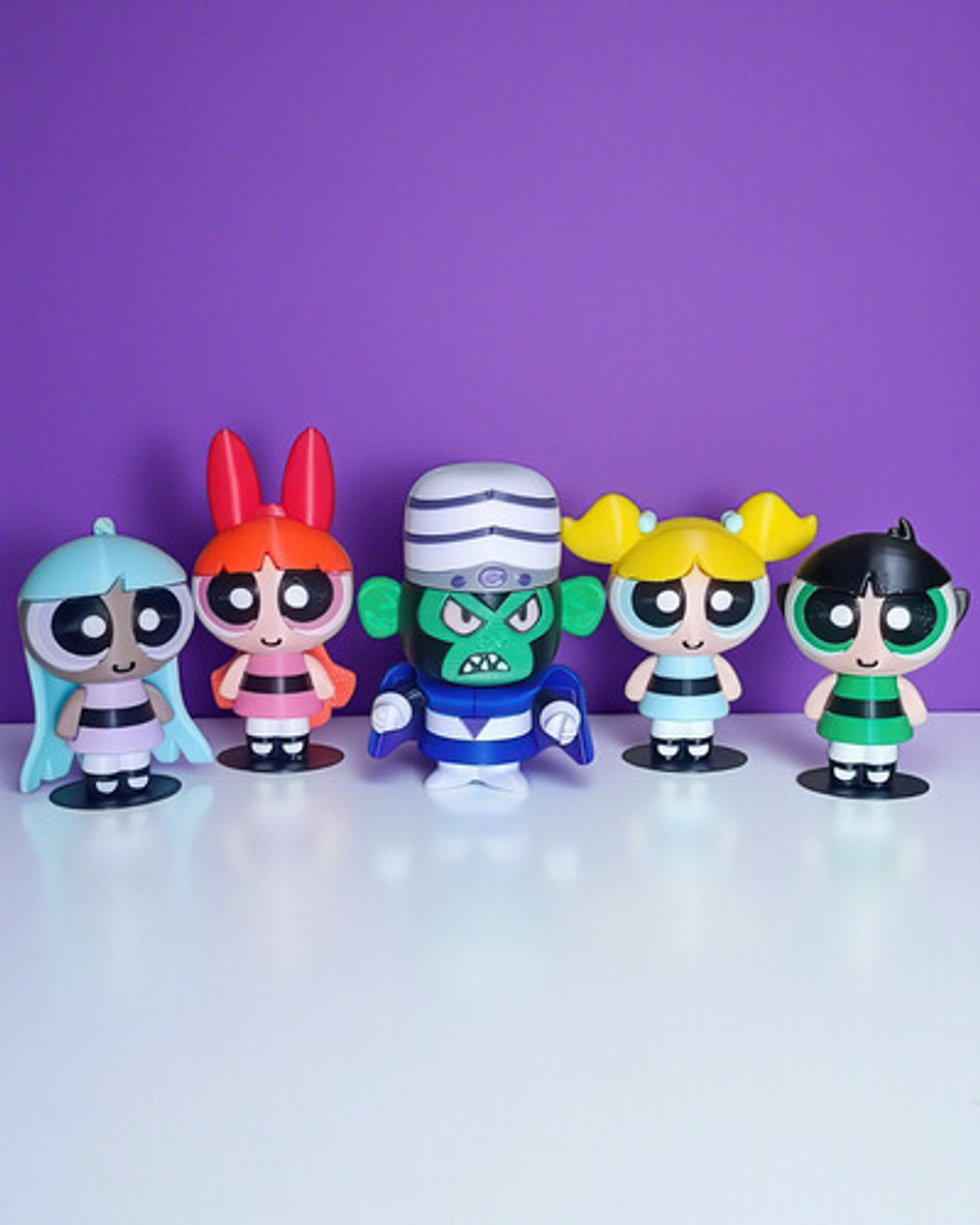 Set Figuras Las Super Poderosas Impresas En 3d 1