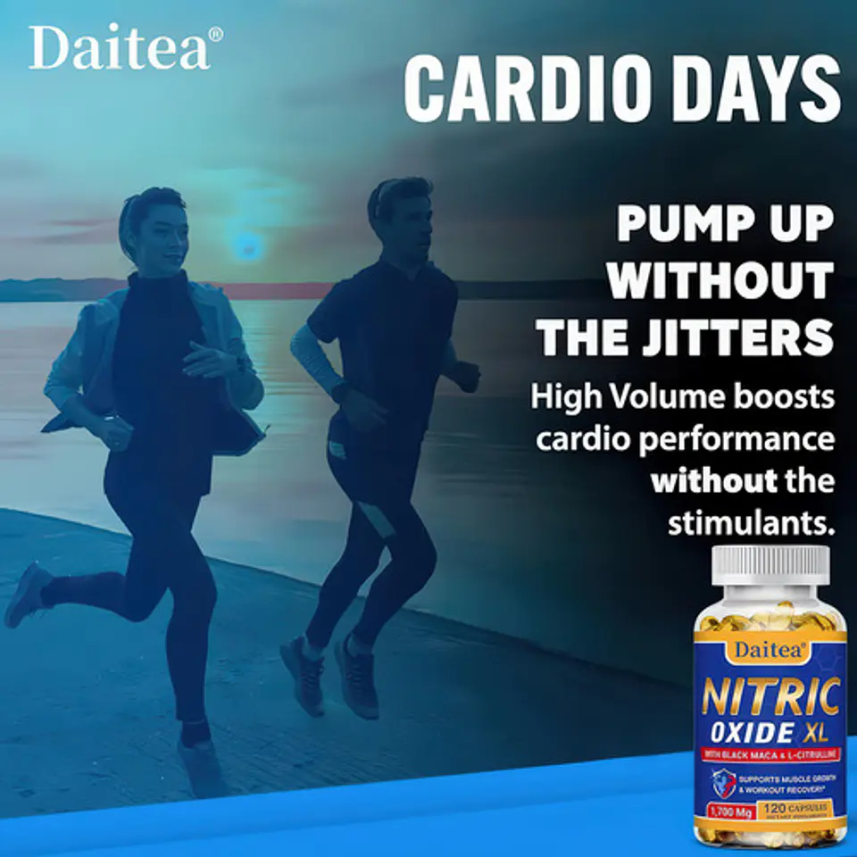 Óxido Nítrico Xl Daitea 1700mg  Maca L-citrulina 120 Cáp 3
