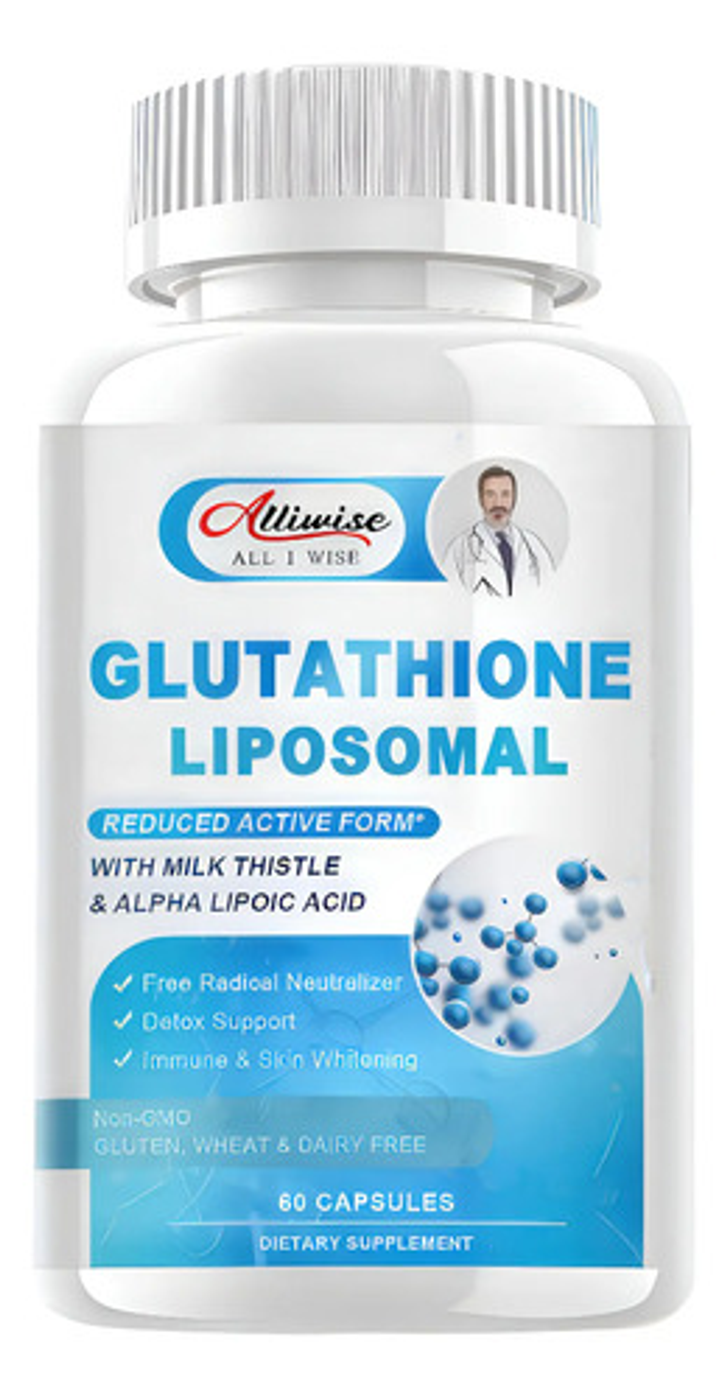 Glutatión Liposomal  60 Cápsulas Sin Sabor 1