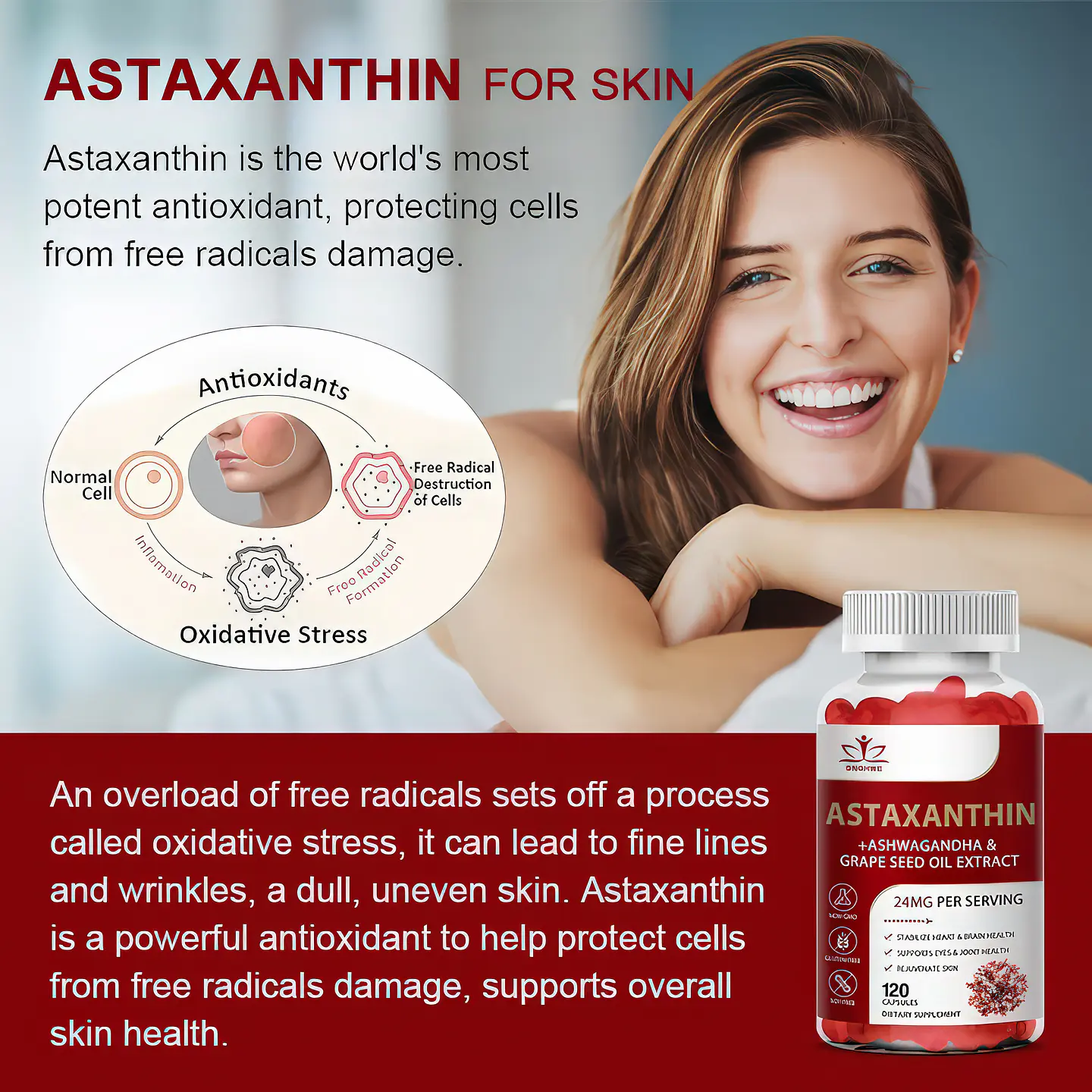 Astaxantina Complex Epa Y Dha 120 Cápsulas Sin Sabor 3