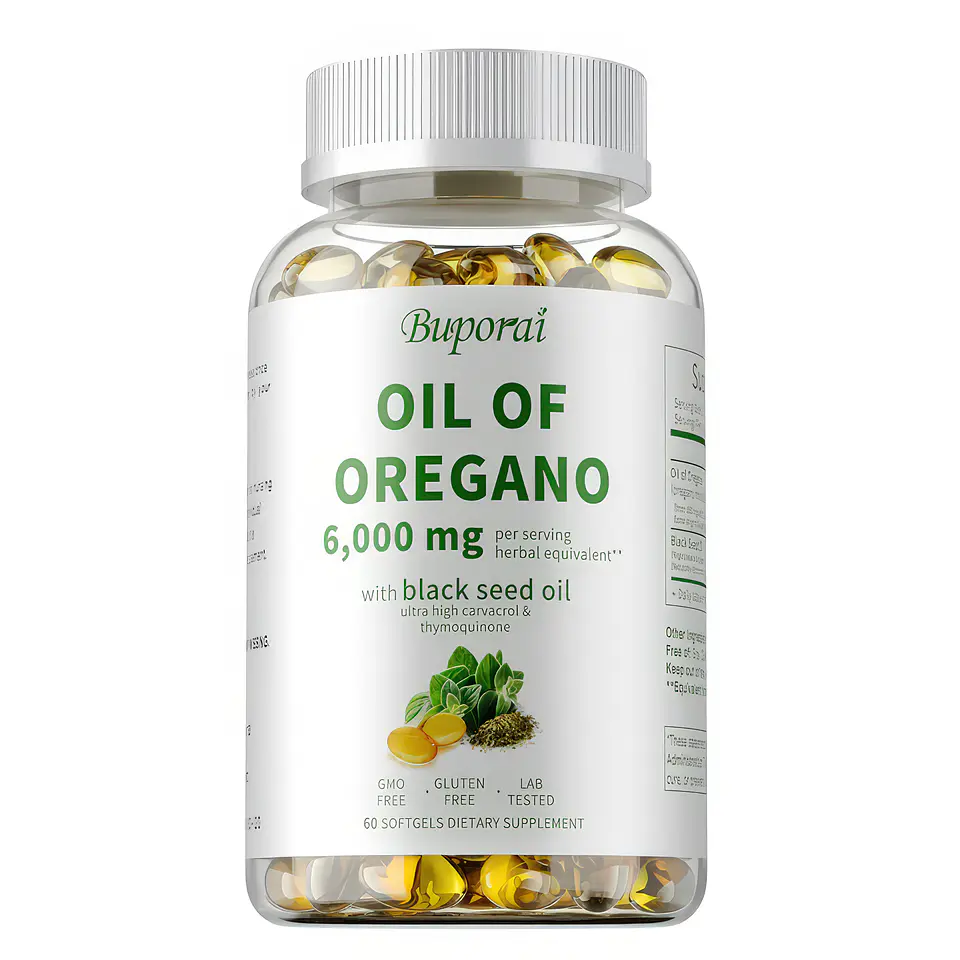 Aceite De Orégano Con Carvacrol Buporai De 120 Cápsulas 1