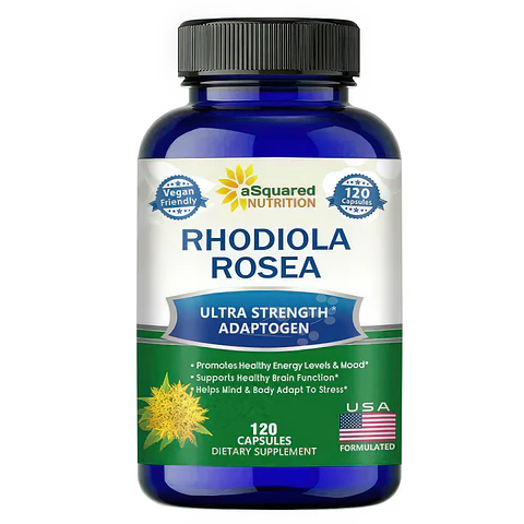 Rhodiola Rosea 1000Mg Mejora El Estrés 120 Cápsulas