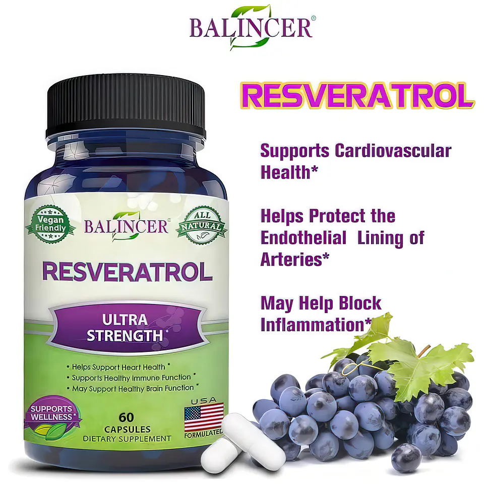 Resveratrol Ultra Fuerte - Balincer (60 Cápsulas) 5
