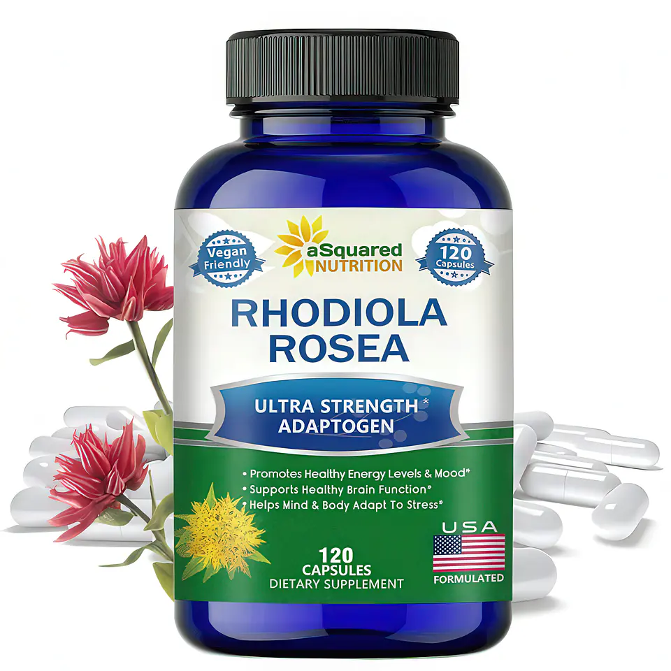 aSquared Nutrition Rhodiola Rosea Extracto Botánico - 120 Cápsulas Veganas 3