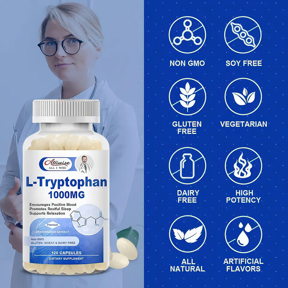 L-Triptófano 1000 mg Alliwise - 120 Cápsulas 6