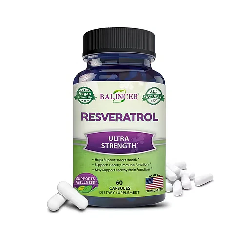 Resveratrol 1000 mg Máximo Poder Antioxidante 60 Cápsulas