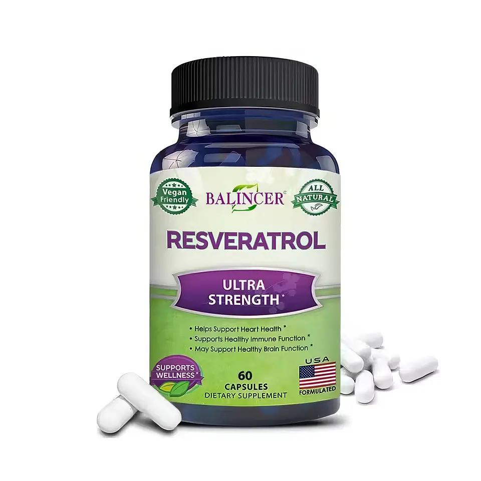 Resveratrol 1000 mg Máximo Poder Antioxidante 60 Cápsulas 1