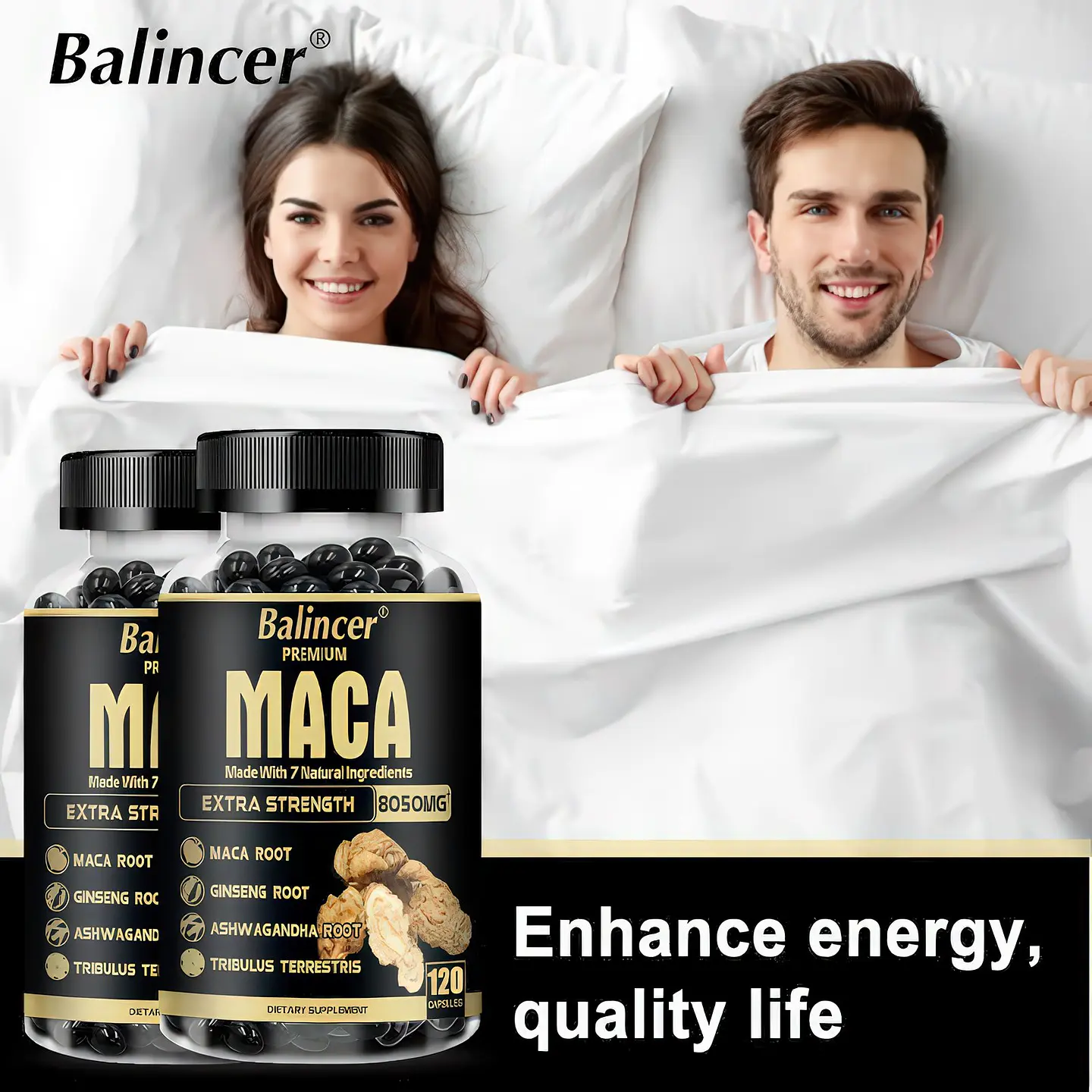 Balincer Premium Maca Extra Strength 8050 mg 120 Cápsulas 2