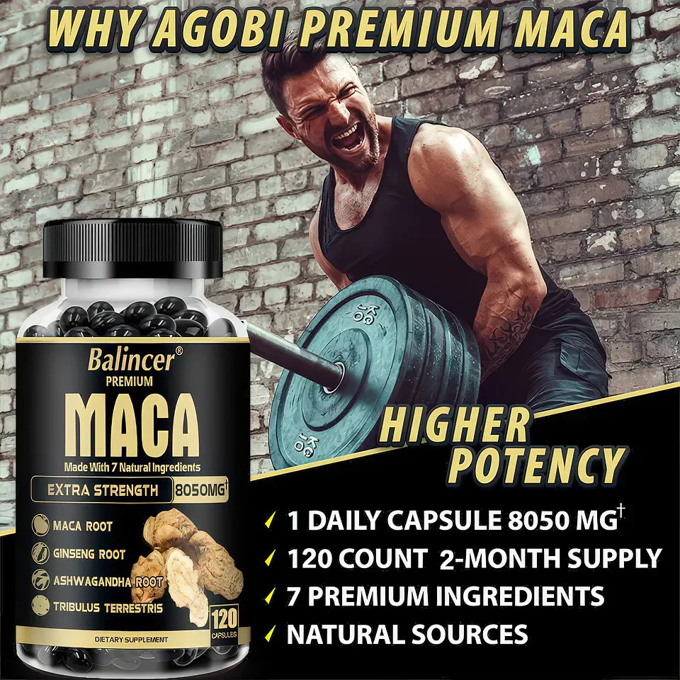 Balincer Premium Maca Extra Strength 8050 mg 120 Cápsulas 5