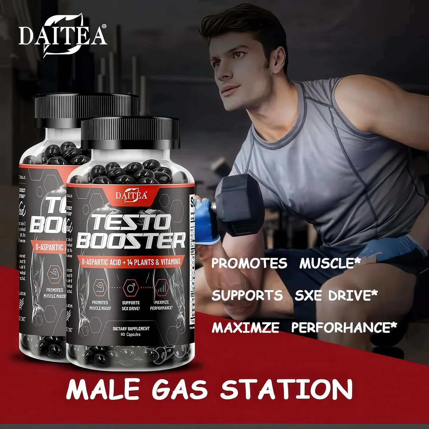 Daitea Testo Booster 120 Cápsulas 4