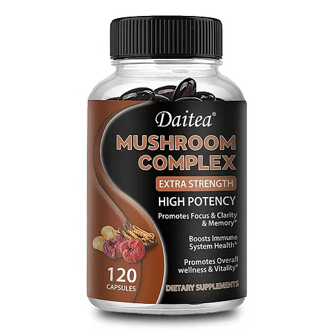 DAITEA Mushroom Complex Extra Strength (120 Cápsulas Blandas)
