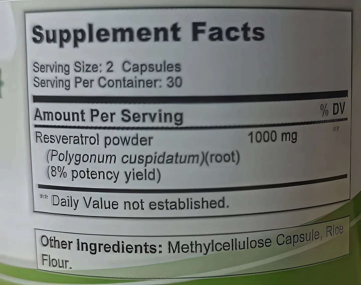 Balincer Resveratrol Ultra Strength 1000 mg (60 Cápsulas) 2