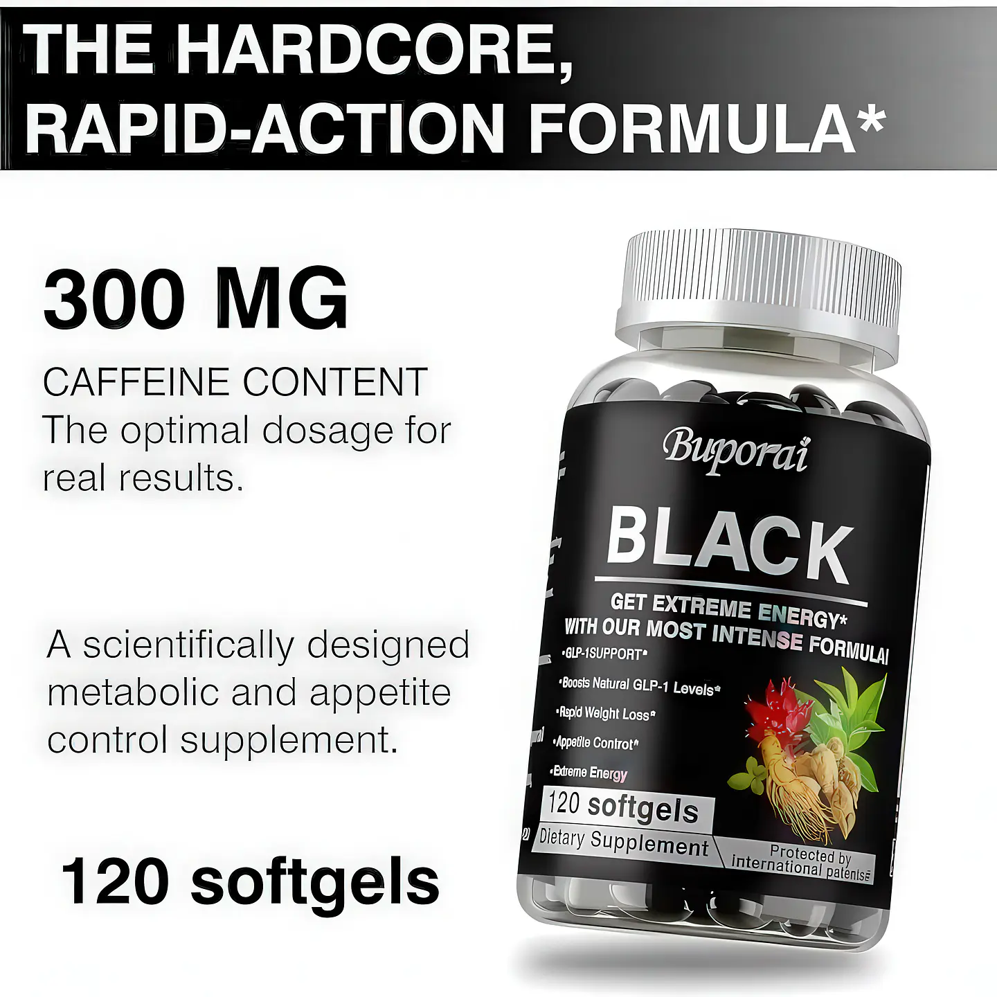 Black Fórmula Botánica Metabólica 120 Cápsulas 5