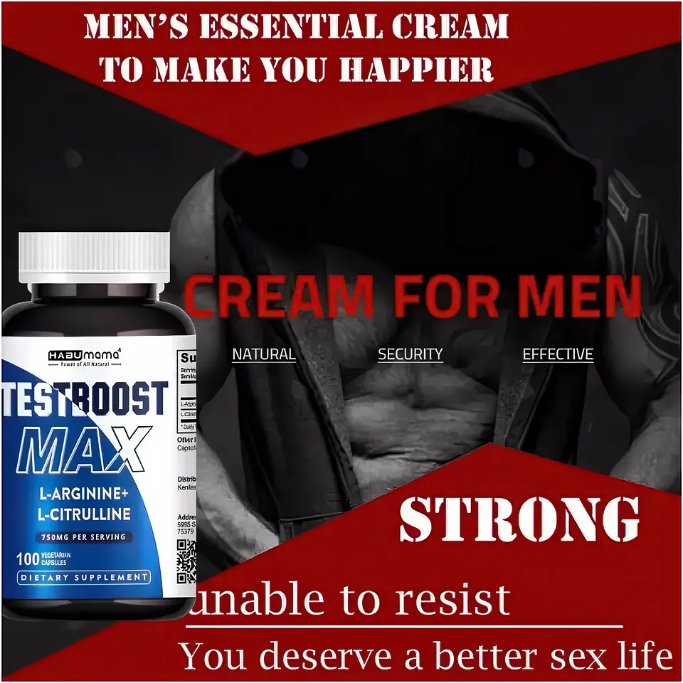 TestBoost-Max L-Arginina L-Citrulina 100 Cápsulas 10