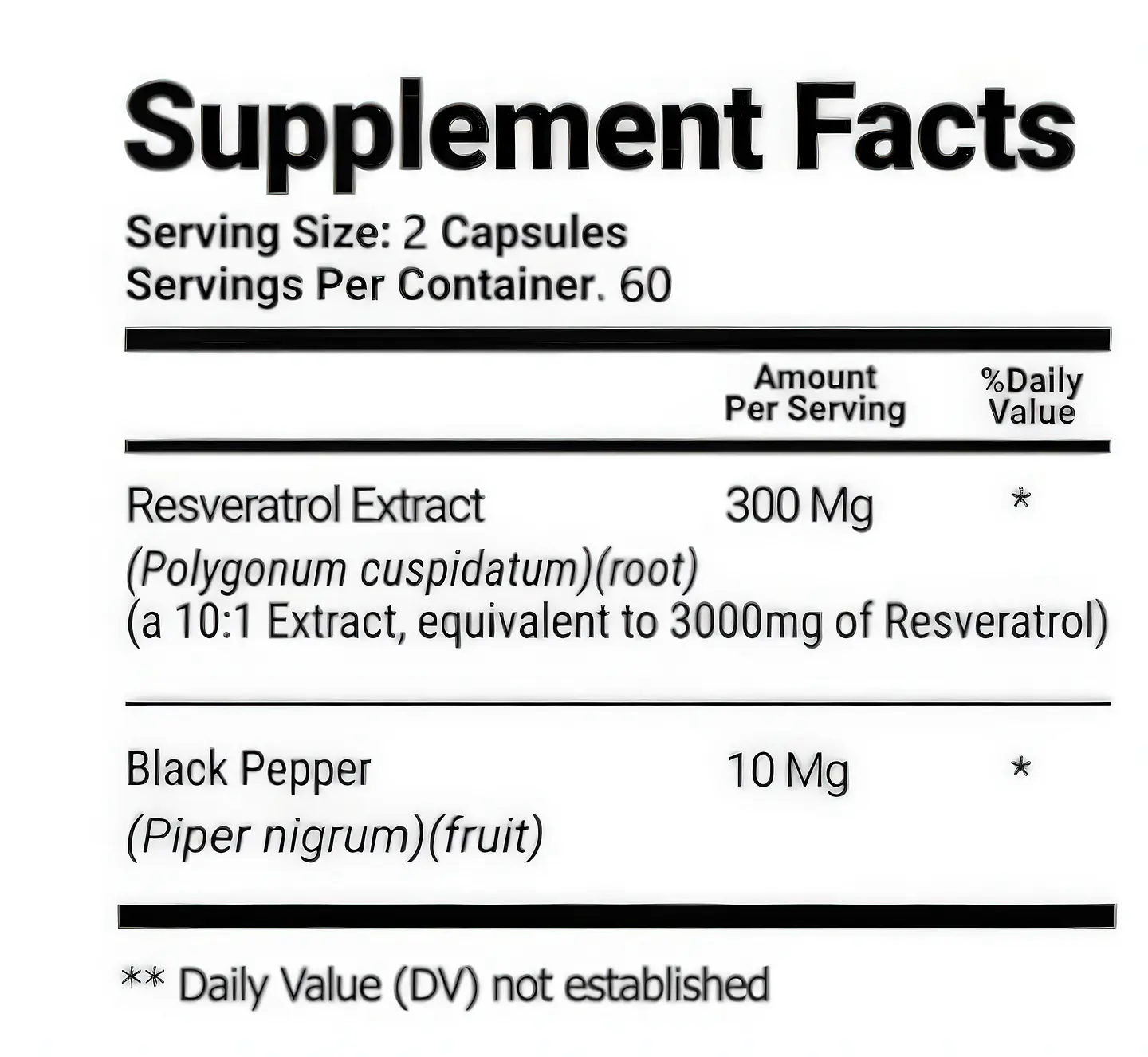 Resveratrol 3000 Mg 120 Cápsulas Original 2