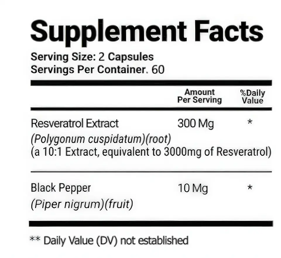 Resveratrol 3000 Mg 120 Cápsulas Original 2