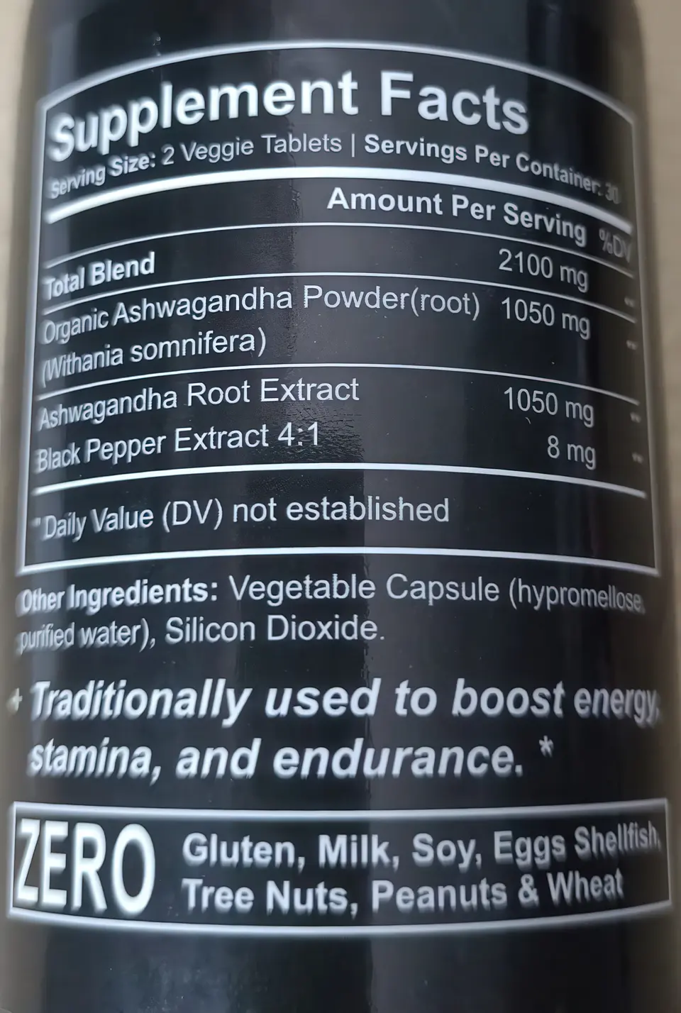 Habumama Ashwagandha 2100 mg (60 Tabletas / Cápsulas Vegetales) 2