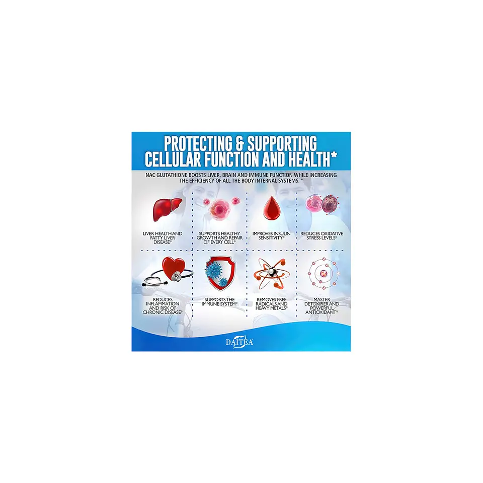NAC + Glutatión Colágeno Q10 Antioxidante Y Rejuvenecedor 6