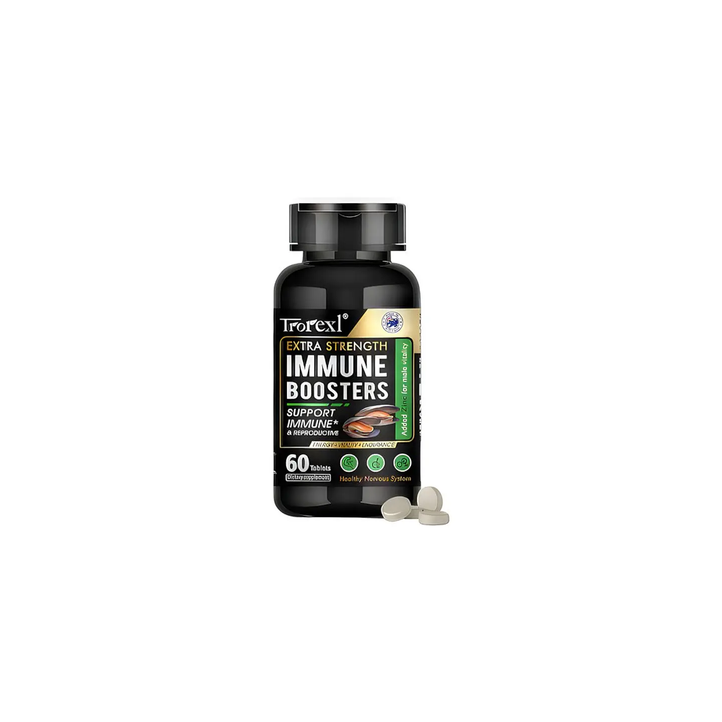 TROREXL IMMUNE BOOSTERS EXTRA STRENGTH (60 TABLETAS) 1