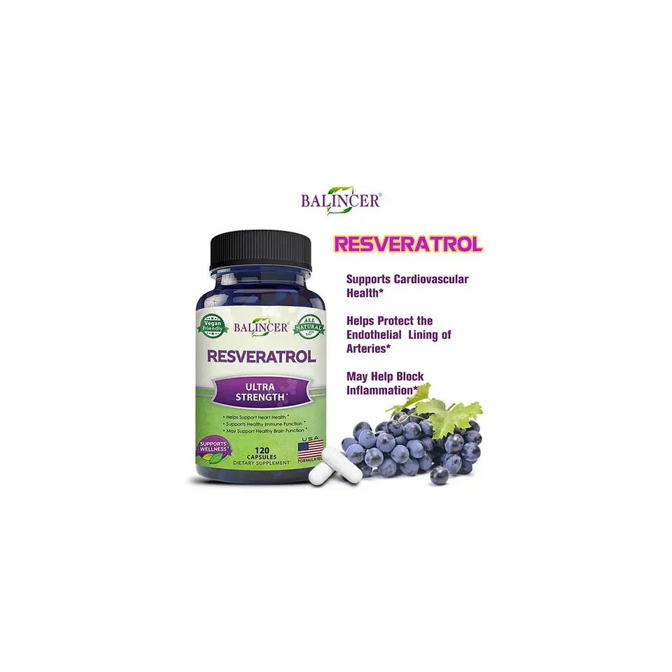 Pack Resveratrol 1000 mg Y Ubiquinol Q10 400 mg 240 Cáp 7
