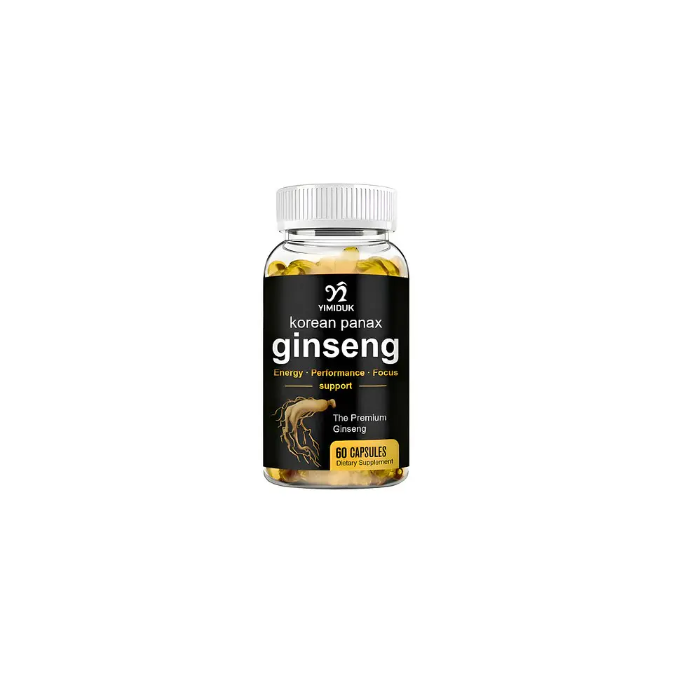 Panax Ginseng Coreano Con Ginkgo Y L-Carnitina 60 Cápsulas 1