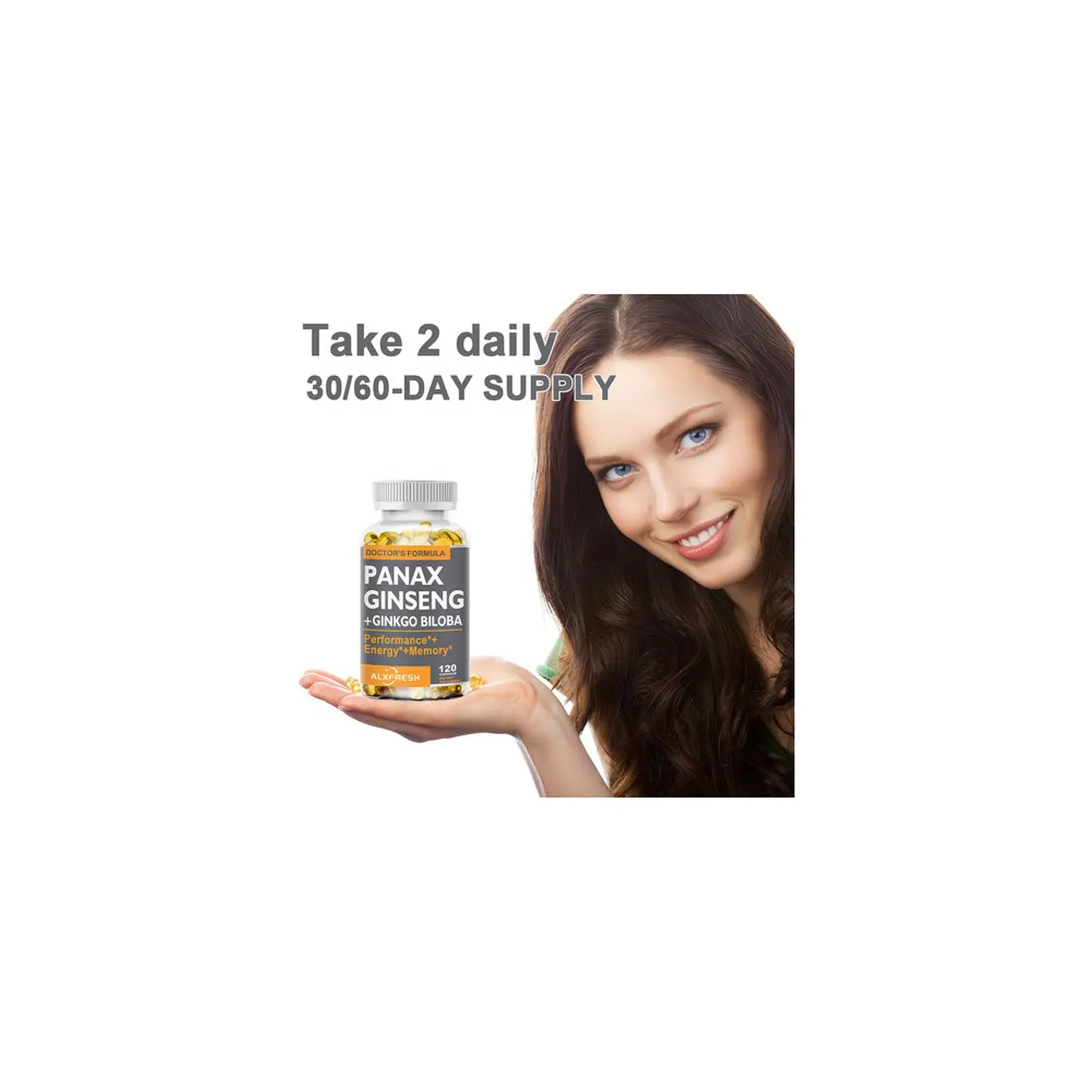 Panax Ginseng + Ginkgo Biloba Extra Fuerte 120 Cápsulas 2