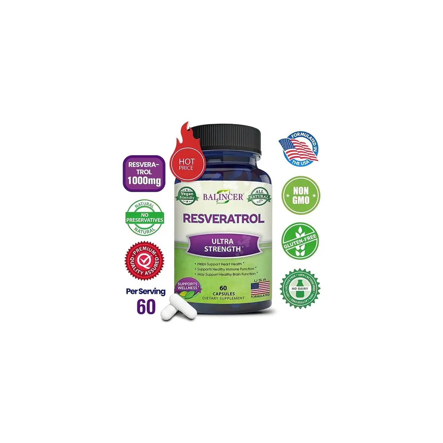 Pack Resveratrol + Fórmula Botánica Masculina 120 Cápsulas 4