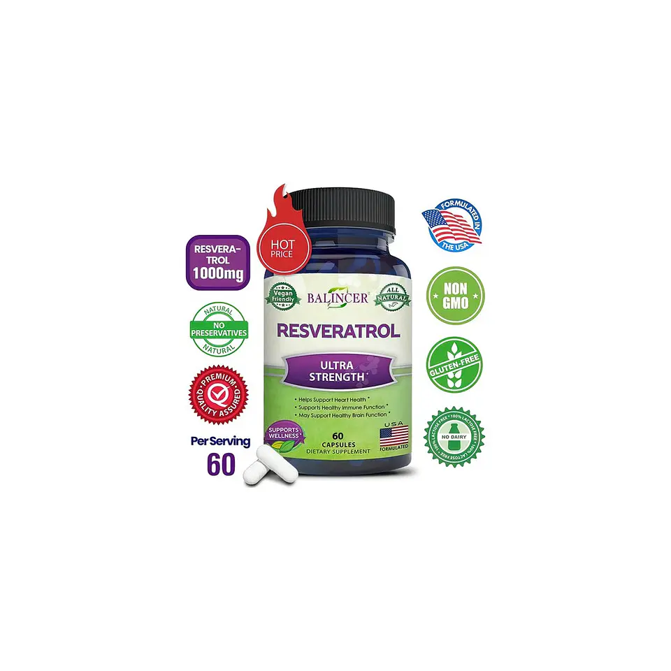Pack Resveratrol + Fórmula Botánica Masculina 120 Cápsulas 4