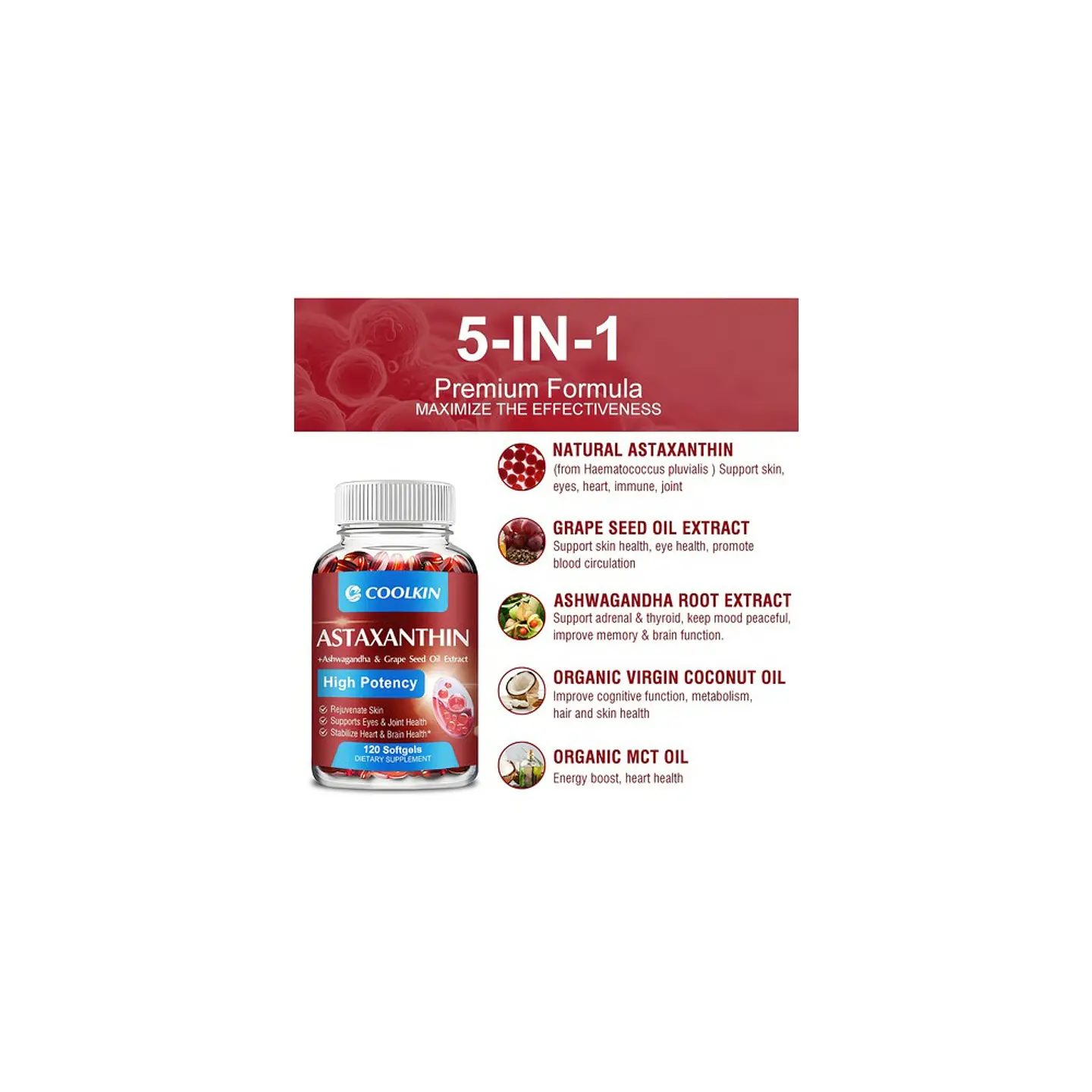 Astaxantina Con Aceite De Uva Y Extracto De Ashwagandha Org 6