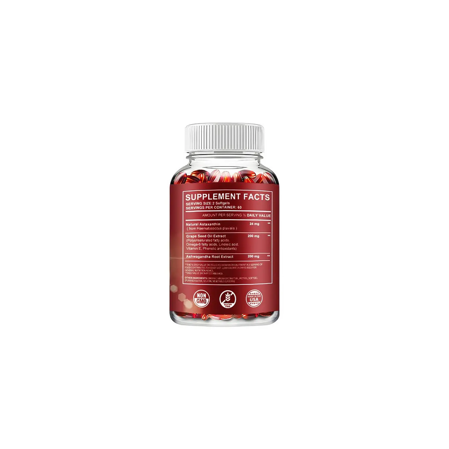 Astaxantina Con Aceite De Uva Y Extracto De Ashwagandha Org 8