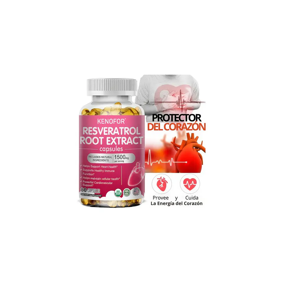 Pack Glutatión Liposomal Y Resveratrol 1500 Mg 120 Cáps 7
