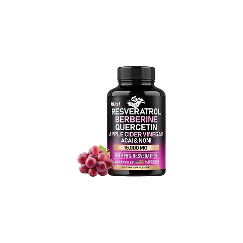Resveratrol, Berberina, Vinagre De Sidra Manzana 19 En 1