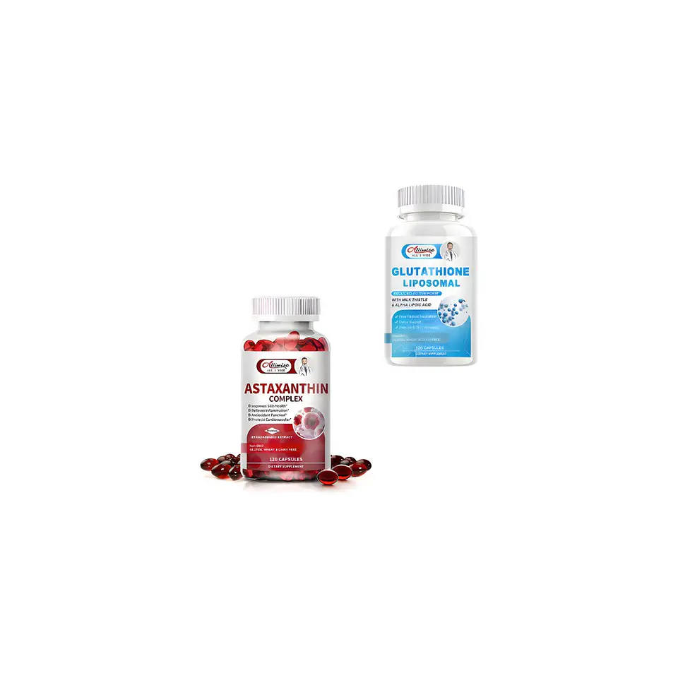 Pack Astaxantina Alliwise 32Mcg Y Glutatión L 1000 mg 240 Cáp 1