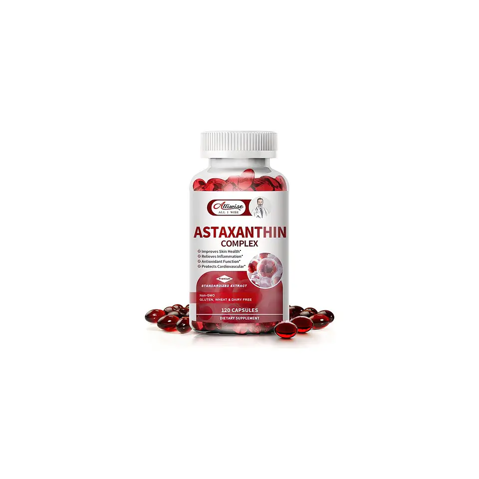 Pack Astaxantina Alliwise 32Mcg Y Glutatión L 1000 mg 240 Cáp 5