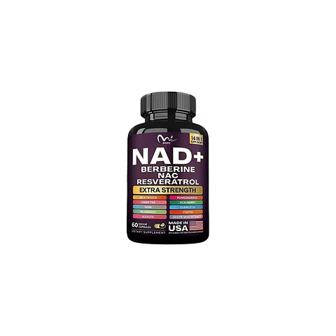 Nad+ Berberine NAC Y Resveratrol 14 En 1 De 60 Cápsulas