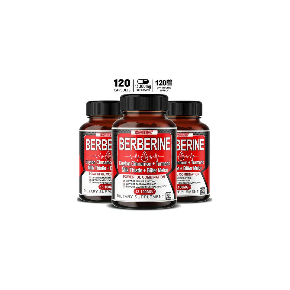 Berberina Ultra Concentrada 13.100 mg 120 Cápsulas Original 2