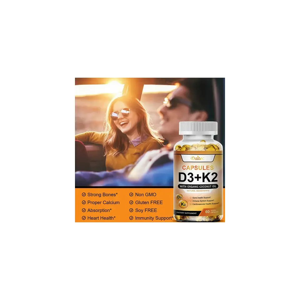 Vitamina D3 + Vitamina K2 5000Iu 120 Cápsulas 6