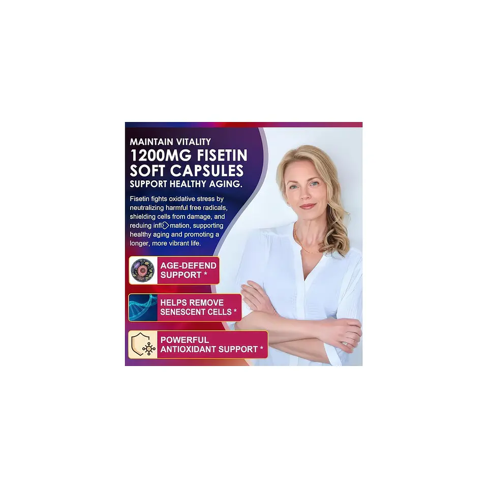Fisetin Liposomal 1200 mg Máxima Biodisponibilidad Polifenol 4