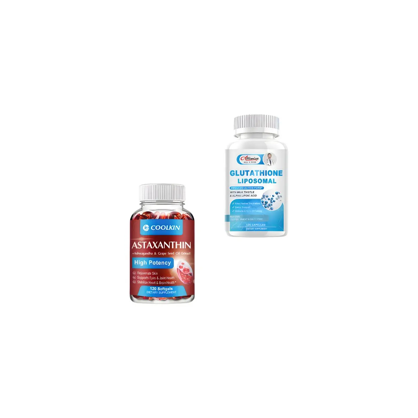 Pack Astaxantina 24 mg & Glutatión Liposomal 1000 mg 240 Cáp 1