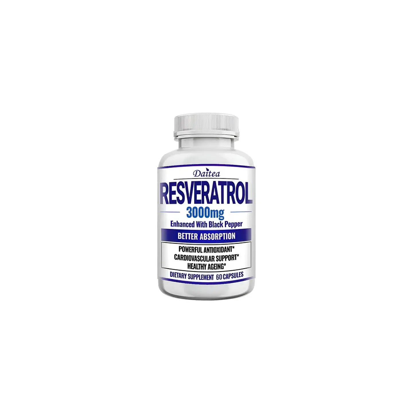 Resveratrol 3000 Mg 60 Cápsulas Suplemento Original 1