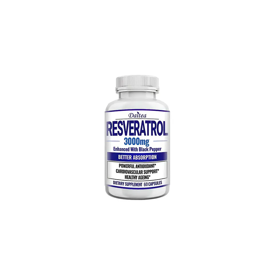 Resveratrol 3000 Mg 60 Cápsulas Suplemento Original 1