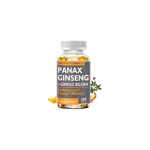Panax Ginseng Ginkgo Biloba Ashwagandha Concentradas 120 Cáp