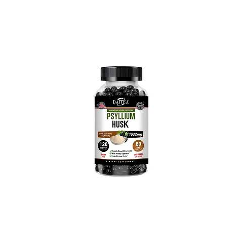Psyllium Husk Enzimas Digestivas Control De Peso 120 Cáp