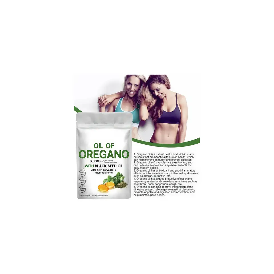 Aceite De Orégano 6000 Mg 300 Cápsulas Blandas 3