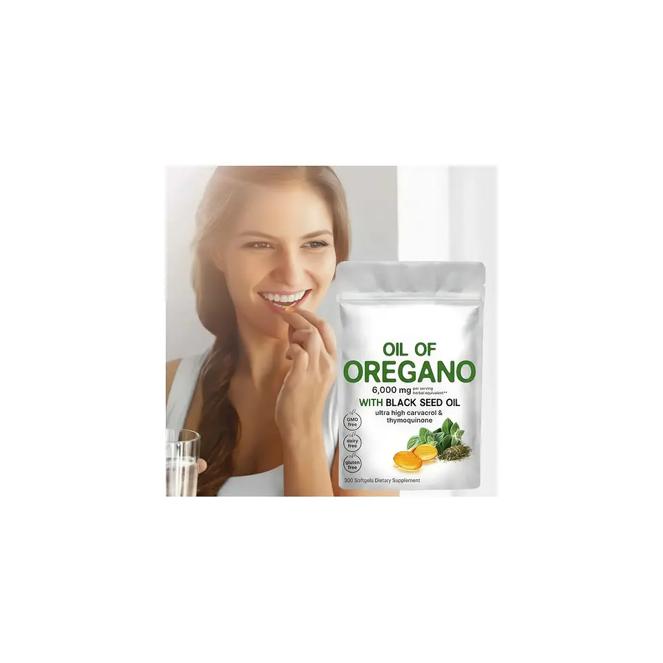 Aceite De Orégano 6000 Mg 300 Cápsulas Blandas 4