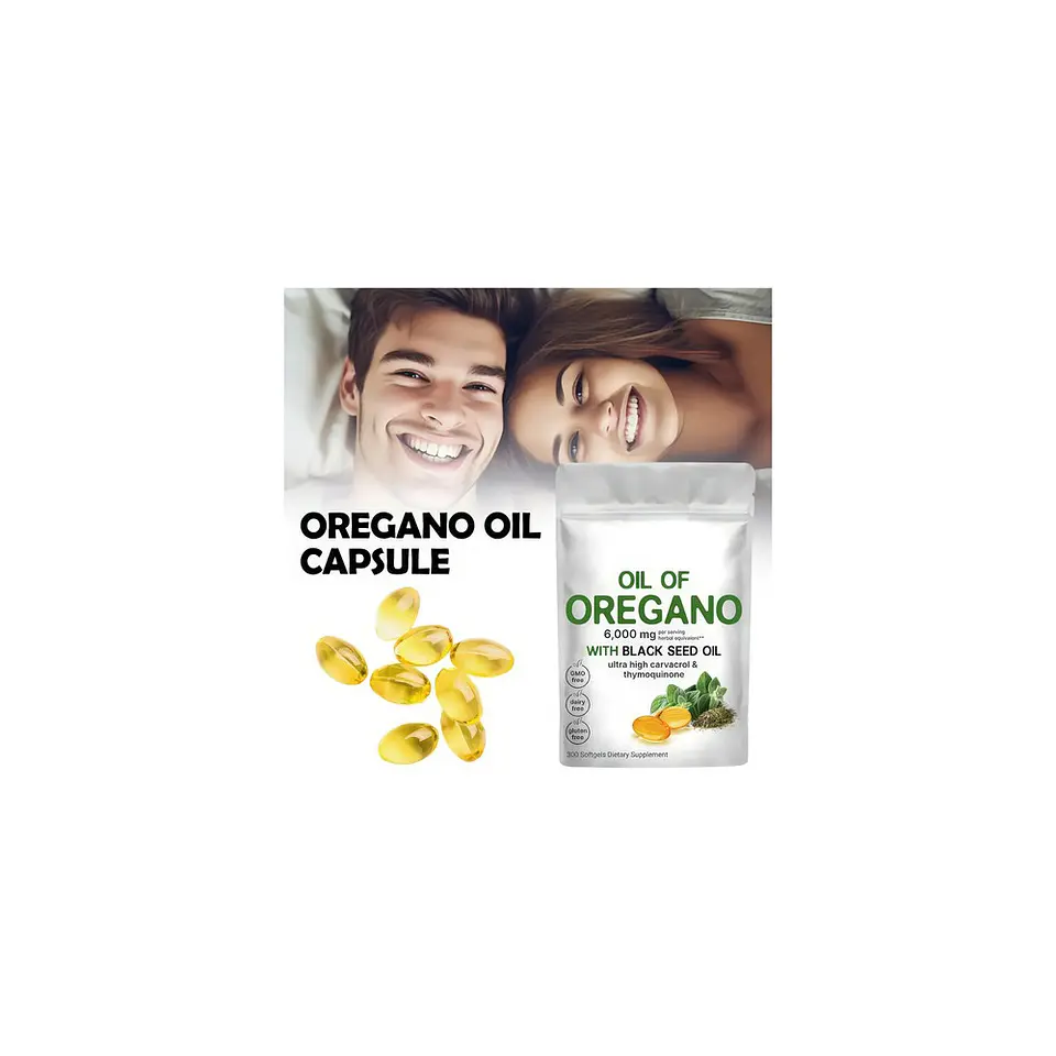 Aceite De Orégano 6000 Mg 300 Cápsulas Blandas 6