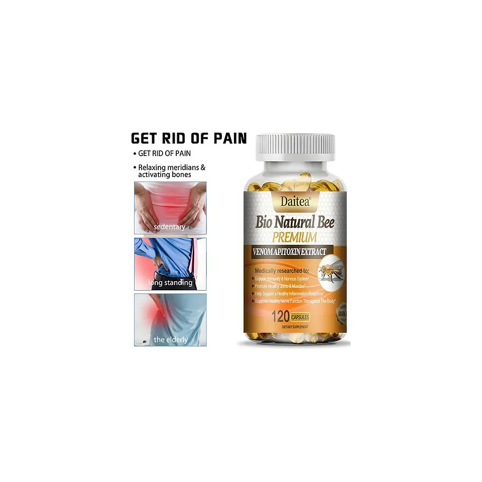 Extracto Veneno De Abeja + Glucosamina Premium 120 Cápsulas 4
