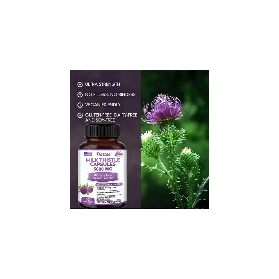 Cardo Mariano Organico 60 Capsulas - Suplemento Botanico 5
