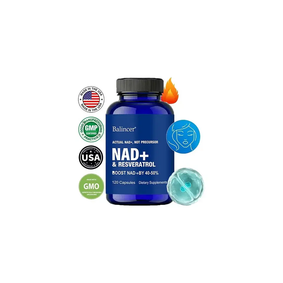 NAD+ Resveratrol Balincer 120 Cápsulas 3