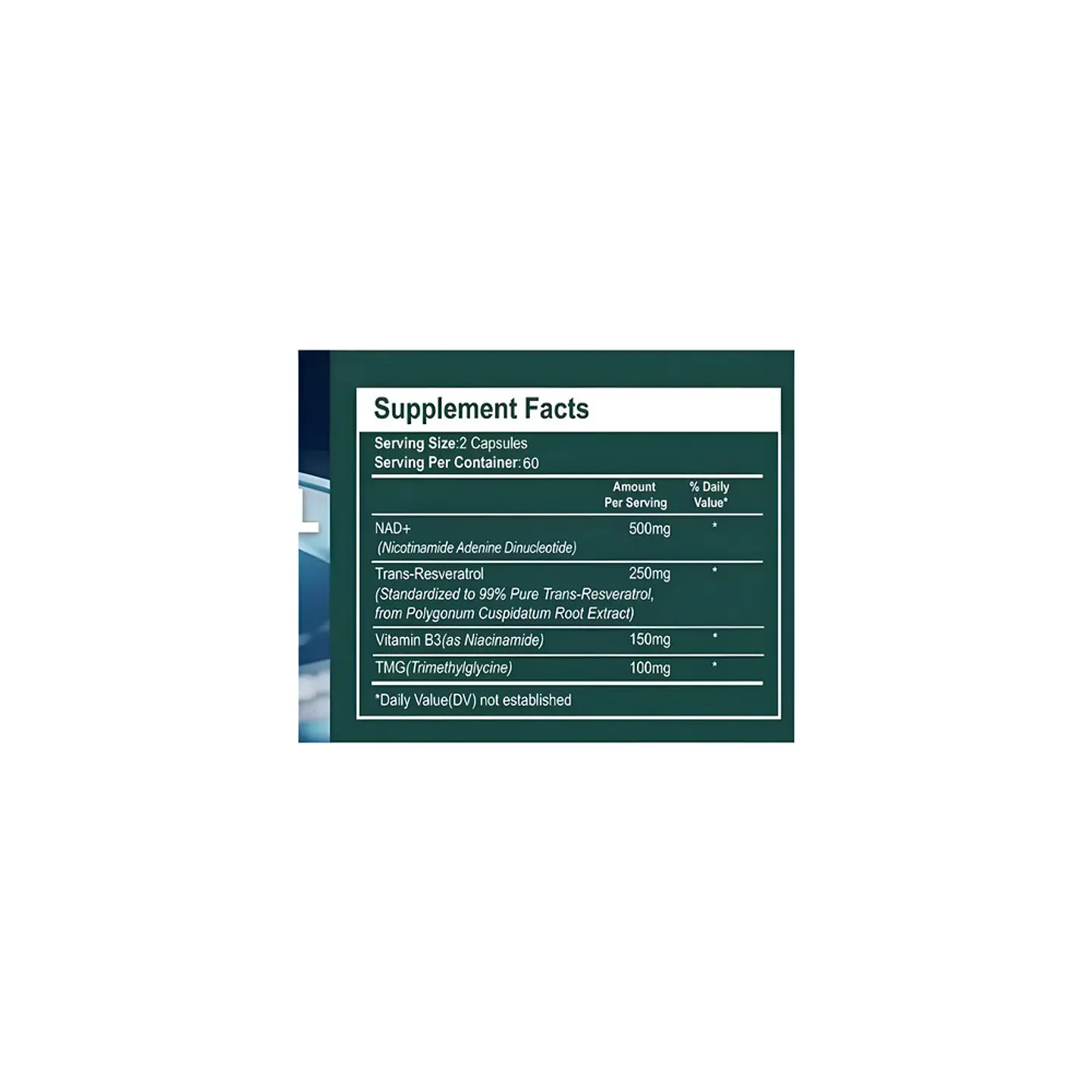 NAD+ Resveratrol Balincer 120 Cápsulas 10